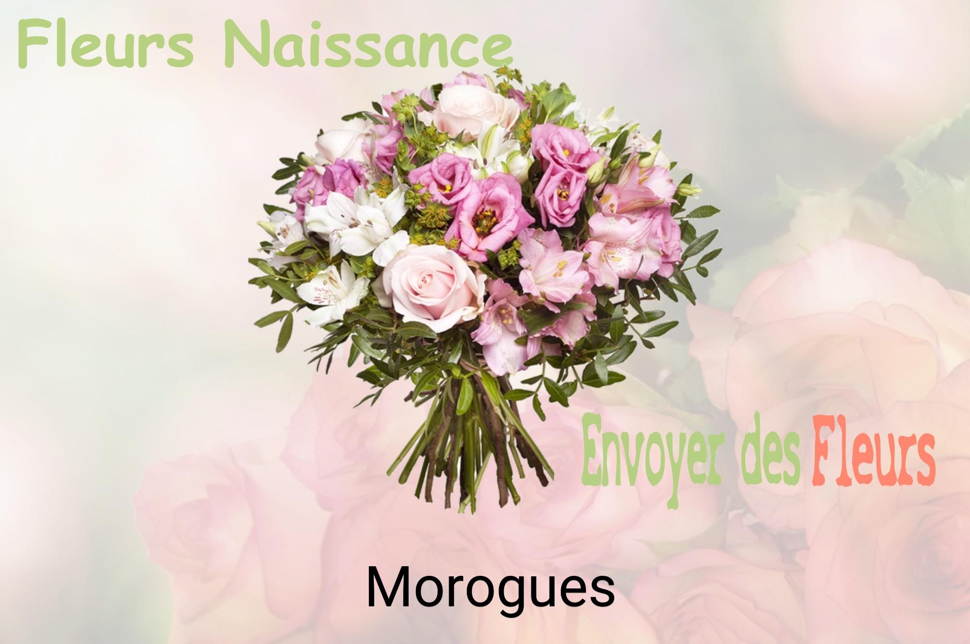 Bouquet de fleurs de naissance livré à Morogues